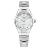 Tag Heuer Carrera Mother of Pearl Dial Silver Steel Strap Watch for Women - WBN2410.BA0621 Authentic Buy Shop Now