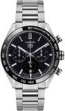Tag Heuer Carrera Automatic Chronograph Black Dial Silver Steel Strap Watch for Men - CBN2A1B.BA0643 Authentic Buy Shop Now