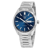Tag Heuer Carrera Day Date Blue Dial Silver Steel Strap Watch for Women - WBN2012.BA0640 Authentic Buy Shop Now
