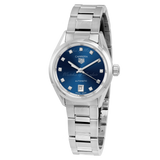 Tag Heuer Carrera Diamonds Blue Dial Silver Steel Strap Watch for Women - WBN2413.BA0621 Authentic Buy Shop Now