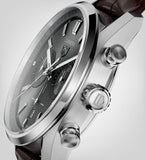 Tag Heuer Carrera Chronograph Grey Dial Brown Leather Strap Watch for Men - CBN2012.FC6483 Authentic Buy Shop Now