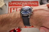 Tag Heuer Carrera Chronograph Blue Dial Blue Leather Strap Watch for Men - CBS2212.FC6535 Authentic Buy Shop Now