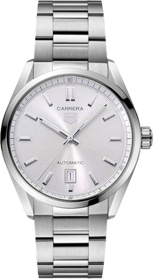 Tag Heuer Carrera Date Silver Dial Silver Steel Strap Watch for Women - WBN2111.BA0639 Authentic Buy Shop Now