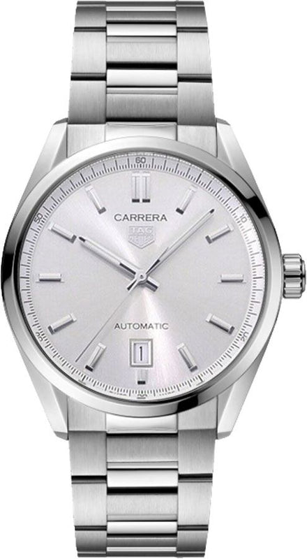 Tag Heuer Carrera Date Silver Dial Silver Steel Strap Watch for Women - WBN2111.BA0639 Authentic Buy Shop Now