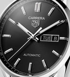 Tag Heuer Carrera Day Date Automatic Black Dial Silver Steel Strap Watch for Men - WBN2010.BA0640 Authentic Buy Shop Now