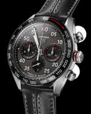 Tag Heuer Carrera Porsche Chronograph Special Edition Black Dial Black Leather Strap Watch for Men - CBN2A1F.FC6492 Authentic Buy Shop Now