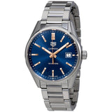 Tag Heuer Carrera Quartz Blue Dial Silver Steel Strap Watch for Women - WAR1112.BA0601 Authentic Buy Shop Now