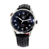 Tag Heuer Carrera Calibre 5 Drive Timer Black Dial Black Leather Strap Watch for Men - WAR2A10.FC6337 Authentic Buy Shop Now