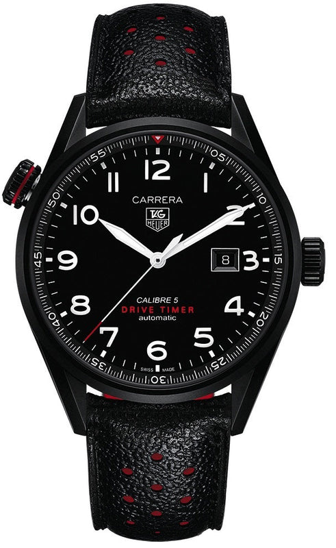 Tag Heuer Carrera Black Dial Watch for Men - WAR2A80.FC6337 Authentic Buy Shop Now