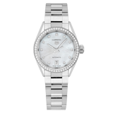 Tag Heuer Carrera Date Diamonds Mother of Pearl Dial Silver Steel Strap Watch for Women - WBN2414.BA0621 Authentic Buy Shop Now