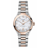 Tag Heuer Carrera Date Automatic Mother of Pearl Dial Two Tone Steel Strap Watch for Women - WBN2450.BD0569 Authentic Buy Shop Now