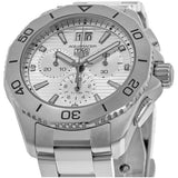 Tag Heuer Aquaracer Professional 200 Date White Dial Silver Steel Strap Watch for Men - CBP1111.BA0627 Authentic Buy Shop Now