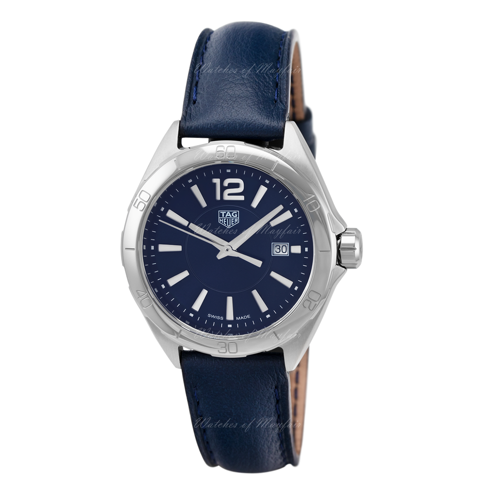 Tag Heuer Formula 1 Quartz Blue Dial Blue Leather Strap Watch for Women - WBJ1412.FC8233 Authentic Buy Shop Now