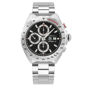 Tag Heuer Formula 1 Calibre 16 Automatic Chronograph Black Dial Silver Steel Strap Watch for Men - CAZ2010.BA0876 Authentic Buy Shop Now
