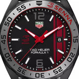 Tag Heuer Formula 1 Senna Special Edition Black Dial Two Tone Rubber Strap Watch for Men - WAZ1014.FT8027 Authentic Buy Shop Now