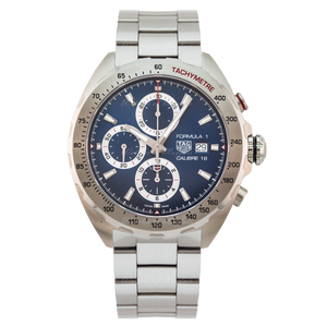 Tag Heuer Formula 1 Automatic Chronograph Blue Dial Silver Strap Watch for Men - CAZ2015.BA0876 Authentic Buy Shop Now