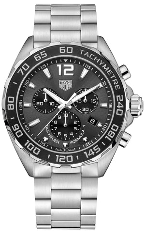 Tag Heuer Formula 1 Anthracite Dial Silver Steel Strap Watch for Men - CAZ1011.BA0842 Authentic Buy Shop Now