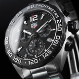Tag Heuer Formula 1 Chronograph Black Dial Silver Steel Strap Watch for Men - CAZ1010.BA0842 Authentic Buy Shop Now
