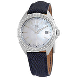 Tag Heuer Formula 1 Quartz Diamonds Mother of Pearl Dial Blue Leather Strap Watch for Women - WBJ131A.FC8251 Authentic Buy Shop Now