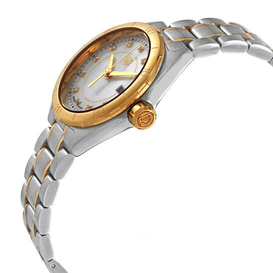 Tag Heuer Formula 1 Diamonds Mother of Pearl White Dial Two Tone Steel Strap Watch for Women - WBJ1421.BB0648 Authentic Buy Shop Now