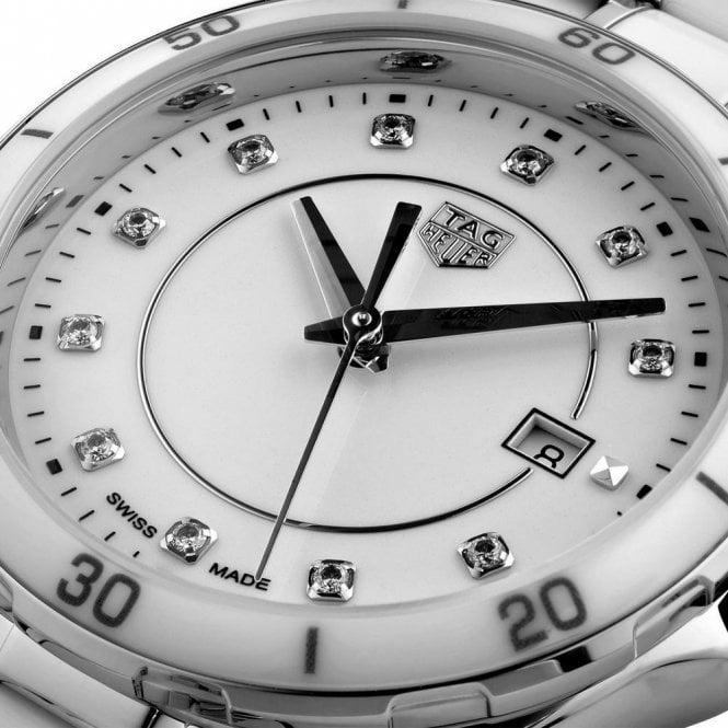 Tag Heuer Formula 1 Diamonds Mother Of Pearl White Dial Silver Steel Strap Watch for Women - WBJ1419.BA0664 Authentic Buy Shop Now