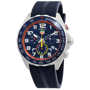 Tag Heuer Formula 1 Red Bull Racing Chronograph Blue Dial Blue Rubber Strap Watch for Men - CAZ101AL.FT8052 Authentic Buy Shop Now