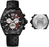 Tag Heuer Formula 1 Indy 500 Limited Edition Chronograph Black Dial Black Rubber Strap Watch for Men - CAZ101AD.FT8024 Authentic Buy Shop Now
