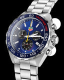 Tag Heuer Formula 1 Red Bull Racing Chronograph Blue Dial Silver Steel Strap Watch for Men - CAZ101AK.BA0842 Authentic Buy Shop Now