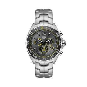 Tag Heuer Formula 1 Ayrton Senna Special Edition Grey Dial Silver Steel Strap Watch for Men - CAZ101AF.BA0637 Authentic Buy Shop Now