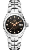 Tag Heuer Link Quartz Black Dial Silver Steel Strap Watch for Women - WBC131F.BA0649 Authentic Buy Shop Now