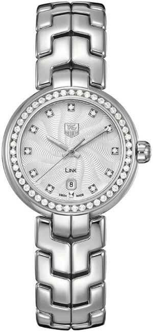 Tag Heuer Link Diamonds Silver Dial Silver Steel Strap Watch for Women - WAT1414.BA0954 Authentic Buy Shop Now