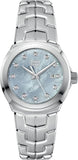 Tag Heuer Link Quartz Diamonds Blue Mother of Pearl Dial Silver Steel Strap Watch for Women - WBC1313.BA0600 Authentic Buy Shop Now