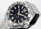Tag Heuer Formula 1 Black Dial Silver Steel Strap Watch for Men - WAZ1112.BA0875 Authentic Buy Shop Now