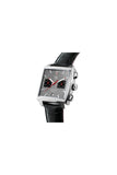 Tag Heuer Monaco Calibre 12 Final Edition Chronograph Grey Dial Black Leather Strap Watch for Men - CAW211J.FC6476 Authentic Buy Shop Now