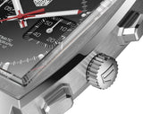 Tag Heuer Monaco Calibre 12 Final Edition Chronograph Grey Dial Black Leather Strap Watch for Men - CAW211J.FC6476 Authentic Buy Shop Now