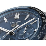 Tag Heuer Carrera Automatic Chronograph Blue Dial Brown Leather Strap Watch for Men - CBN2A1A.FC6537 Authentic Buy Shop Now