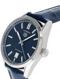 Tag Heuer Carrera Date Blue Dial Blue Leather Strap Watch for Men - WBN2112.FC6504 Authentic Buy Shop Now