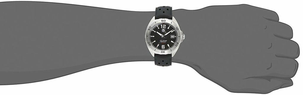 Tag Heuer Formula 1 Automatic Black Dial Black Rubber Strap Watch for Men - WAZ2113.FT8023 Authentic Buy Shop Now