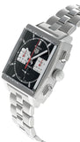 Tag Heuer Monaco Automatic Chronograph Black Dial Silver Steel Strap Watch for Men - CBL2113.BA0644 Authentic Buy Shop Now