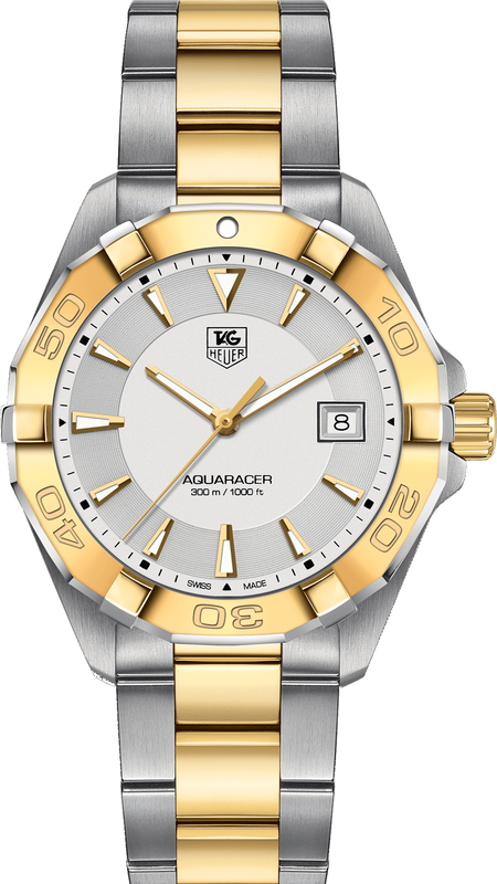 Tag Heuer Aquaracer Silver Dial Two Tone Steel Strap Watch for Women - WBD1120.BB0930 Authentic Buy Shop Now