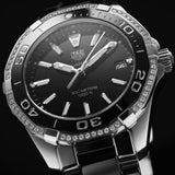 Tag Heuer Aquaracer Quartz Diamonds Black Dial Two Tone Steel Strap Watch for Women - WAY131G.BA0913 Authentic Buy Shop Now