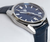 Tag Heuer Carrera Date Blue Dial Blue Leather Strap Watch for Men - WBN2112.FC6504 Authentic Buy Shop Now