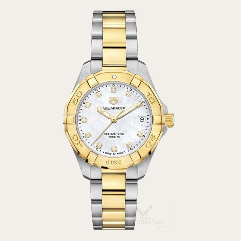 Tag Heuer Aquaracer White Mother of Pearl Dial Watch for Women - WBD1322.BB0320 Authentic Buy Shop Now