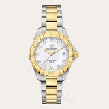 Tag Heuer Aquaracer White Mother of Pearl Dial Two Tone Steel Strap Watch for Women - WBD1322.BB0320 Authentic Buy Shop Now