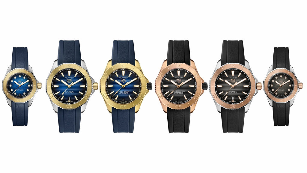 Tag Heuer Aquaracer Professional 200 Automatic Diamonds Blue Dial Blue Rubber Strap Watch for Women - WBP2450.FT6215 Authentic Buy Shop Now
