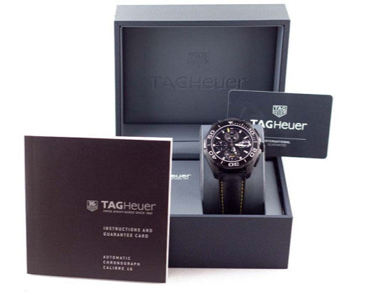 Tag Heuer Aquaracer Black PVD Dial Watch for Men - CAY218A.FC6361