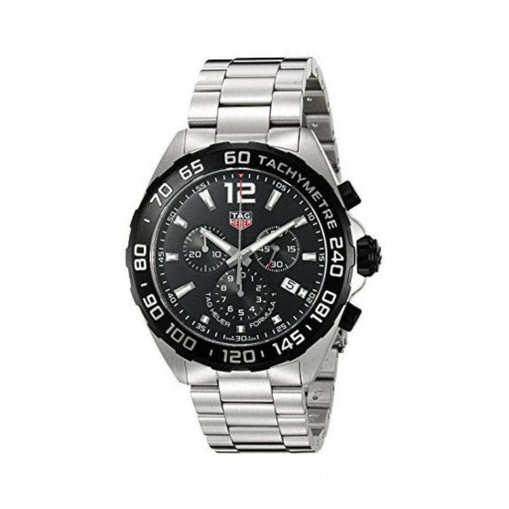 Tag Heuer Formula 1 Chronograph Black Dial Silver Steel Strap Watch for Men - CAZ1010.BA0842 Authentic Buy Shop Now