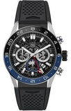 Tag Heuer Carrera Automatic Chronograph Steel & Ceramic Black Dial Black Rubber Strap Watch for Men - CBG2A1Z.FT6157 Authentic Buy Shop Now
