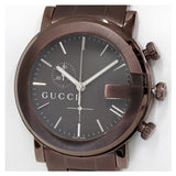 Gucci G Chrono Brown Dial Brown Steel Strap Watch For Men - YA101341 Authentic Buy Shop Now