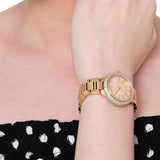 Michael Kors Taryn Rose Gold Dial Two Tone Steel Strap Watch For Women - MK6564 Authentic Buy Shop Now